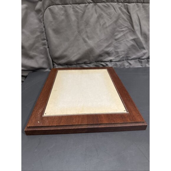 Vintage Solid Mahogany Wood Wall Plaque J. Hartley Company Inc. 10.5x12.5” - Picture 9 of 12